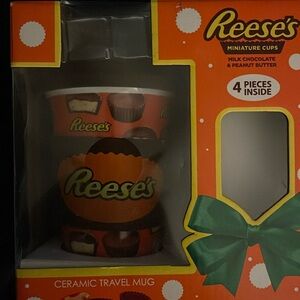 Brand new Reesie’s ceramic and rubber coffee cup
